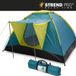 Strend Pro Kampeertent, voor 3-4 personen, turquoise, 205x205x120 cm