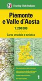 Piemonte Touring Piemonte e Valle d'Aosta 1:200.000