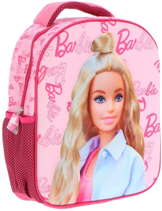 Barbie 3D Rugzak - Schooltas - Polyester - Roze - Rugzak kind