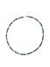 Bathim Collier en argent sterling 925 et turquoise, plaqué or jaune 18 carats