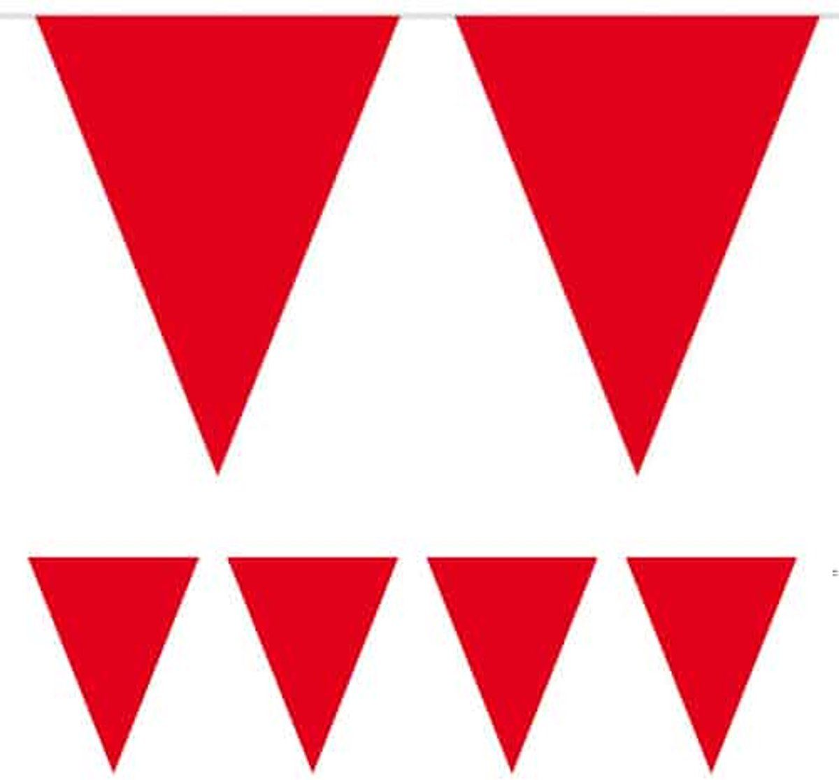 Folat Creative Party Decoratie wimpelketting 3 meter - rood