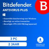 Bitdefender Antivirus Plus - 24 Months - 3 Devices - 1 User - Dutch - Windows Download