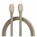 Ldnio Câble USB-C vers Lightning tressé LC212i à chargement rapide - 2m, 30W - Or titane