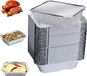 Aluminium containers with lid - 60 pieces - 650 ml