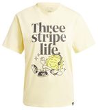 adidas Dames POSITIVITY GRAPHIC TEE, almost yellow, S