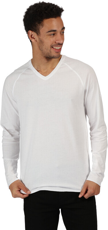 Regatta Kiro II Longsleeve Heren, white S 2020 Longsleeves