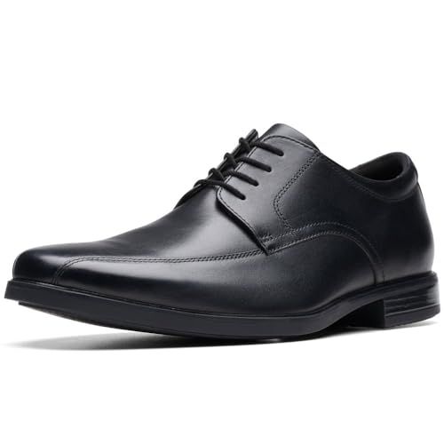 Clarks Howard Over Mens Black Leather, 7.5