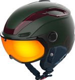 Bollé V-Line Carbon Skihelm met vizier | Forest Matte | Photochromic Phantom Fire Cat. 1-3 | Maat: 52 - 55 cm