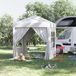 OEM ZKOO B.V. Vouwen Gazebo Vouwen Tent Haringen Scheerlijnen Draagtas Metaal Oxford 200x200cm