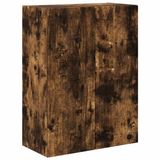 vidaXL TV Wandkast 59,5 x 31 x 80 cm Rook Eiken Bewerkt hout