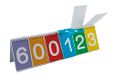 TimeTEX Klep-flipchart van karton, decimalen 0-9