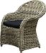 AVH-Collectie Roma dining tuinstoel naturel rotan - olefin black