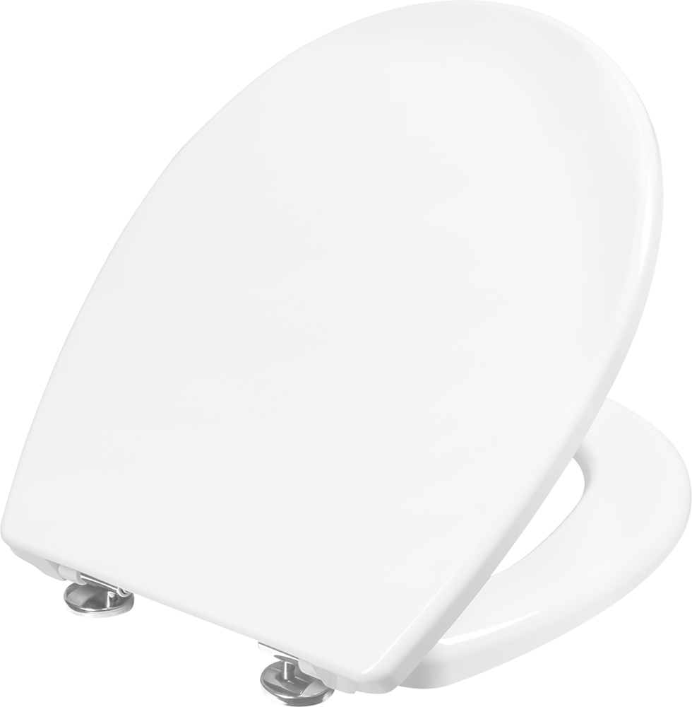 Cornat Wc-bril "Edolo" - klassieke witte look - onderhoudsvriendelijk duroplast - Quick up & Clean functie - softclosemechanisme - comfortabele montage van bovenaf/toiletbril/wc-deksel / KSEDSC00
