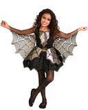 amscan - Kinderkostüm schimmernde Spinne, Kleid mit angehängten Flügeln, Karneval, Mottoparty, Halloween