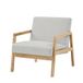 BAÏTA BONIFACIO fauteuil in lichtgrijze stof