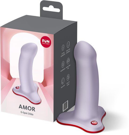 Fun Factory Amor Dildo met Zuignap - Lila