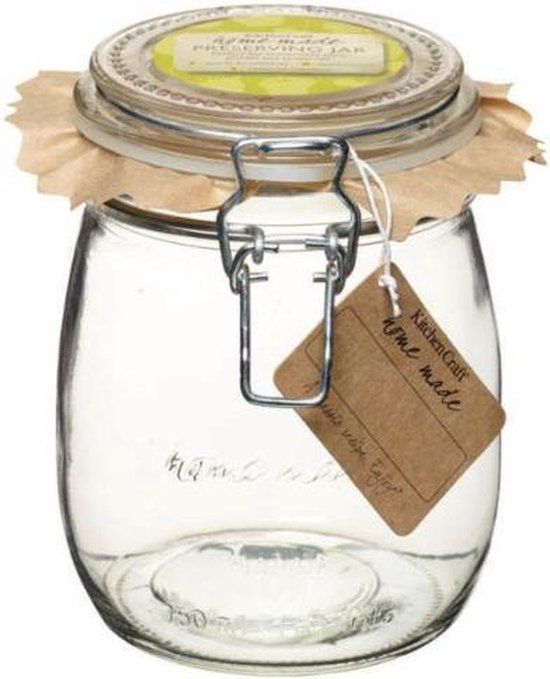 Home Made Weckpot - Glas - 0.75 L - Rond - Transparant