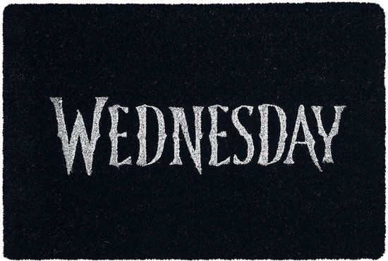 Wednesday Wednesday Logo Unisex Deurmat - zwart/beige - Standard