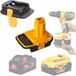 Rosfix Adapter Vervanging - Accu's Geschikt voor DeWalt 18V/20V, Milwaukee M18