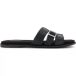 TOMS Sandales à enfiler Sol pour femme, cuir noir, pointure 40