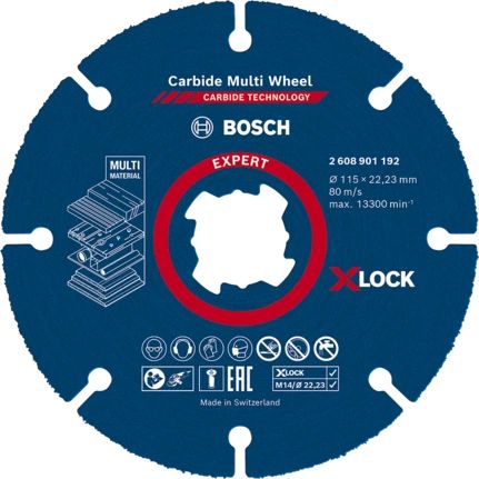 Bosch EXPERT CARBIDE MULTI WHEEL Cutting Disc 115mm