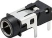 TRU COMPONENTS TC-9465728 Jackplug 3.5 mm Bus, montage horizontal Nombre de pôles: 3 Stéréo Noir 1 pièce(s)