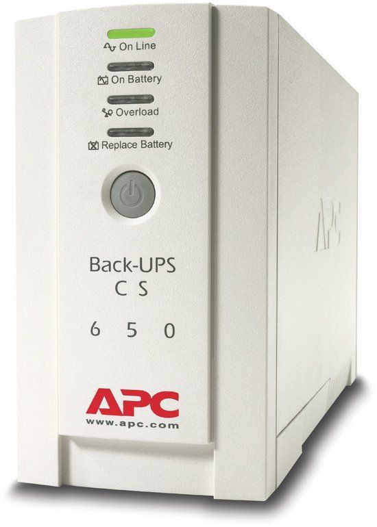 APC Back-UPS BK650EI - Noodstroomvoeding 650VA, 4x C13 uitgang, USB, Zwart