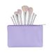 ILU Basic Set 8 Makeup Brushes with Unicorn Pastel Bag
