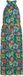VILA Jurk Vifalia Halter Neck Kniehoogte Gebloemd Mouwloos Polyester Groen Maat 42
