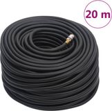 vidaXL Luchtslang hybride 0,6'' 20 m rubber en PVC zwart