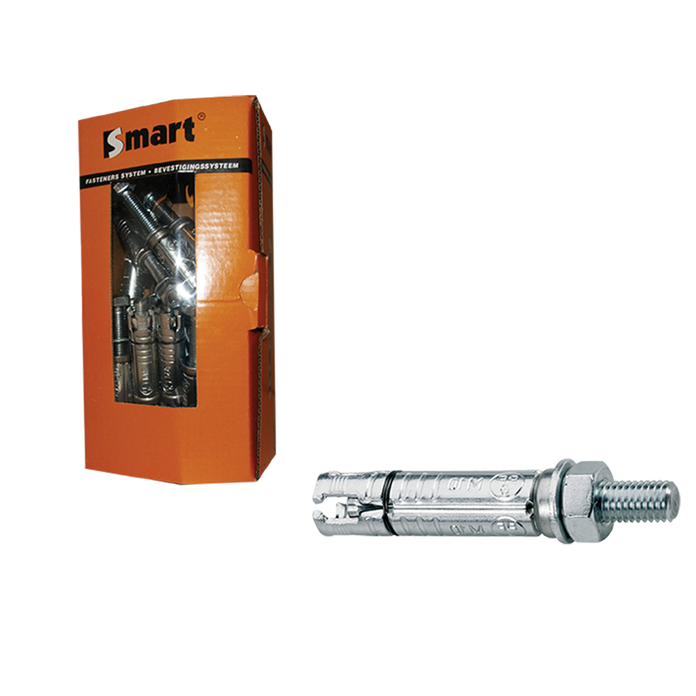 pgb-Europe SMART | Keilbout SMART+ankerstang M12x30x120 Zn | 5 st SM000K001120120E