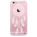 Evetane Beschermhoes compatibel met iPhone 6 Plus / 6S Plus, zacht, silicone, robuust, dun, transparant, motief: Reve, wit