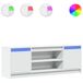 VidaXL TV-meubel met LED-verlichting, wit, 180x34x50 cm, hout
