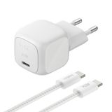 Belkin BoostCharge 30W USB C Oplader met GaN en Gevlochten USB-C-Kabel (2m)
