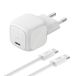 Belkin BoostCharge 30W USB C Oplader met GaN en Gevlochten USB-C-Kabel (2m)