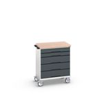 Bott Verso Mobiele Kast | 800x600x980mm | 5 Laden | MPX Top | RAL 7016
