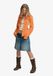 Superdry Veste d'entraînement à col haut et contraste - Femme - S - Jaffa Orange/Blanc