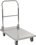 vidaXL Chariot de plateforme 82x53x86 cm acier inoxydable argenté