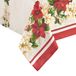 Elrene Home Fashions Tafelkleed van stof, 152,4 x 259,1 cm, rood/wit