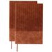 Merkloos Notitieboekje / opschrijfboekje Elian A5 - bruin - 2x15 cm - 100 pagina's - harde kaft - ribfluweellook