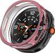 Wigento Samsung TPU beschermhoes voor de Galaxy Watch8 Classic 46mm, half doorschijnend, roze