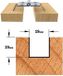 CMT Sponning- en kantenfrees met schuine snijkoppen, HW - Frees - Frezen - Profielfrees - 1 Stuk(s)