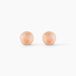 Fidelia Boucles d'oreilles puces Fidelia Boule sablée Or rose