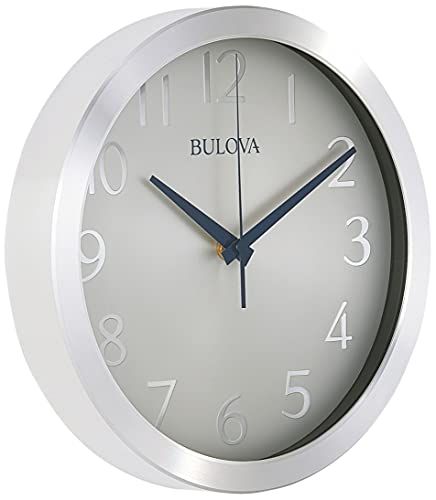 Bulova Winston Wandklok, Zilver