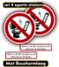 JERMA allerhandestickers Jerma - Niets in de WC Werpen sticker – set 4 – 2st Ø12.5 cm - 2st 12.5 x 2.5 cm - zelfklevend - Vinyl
