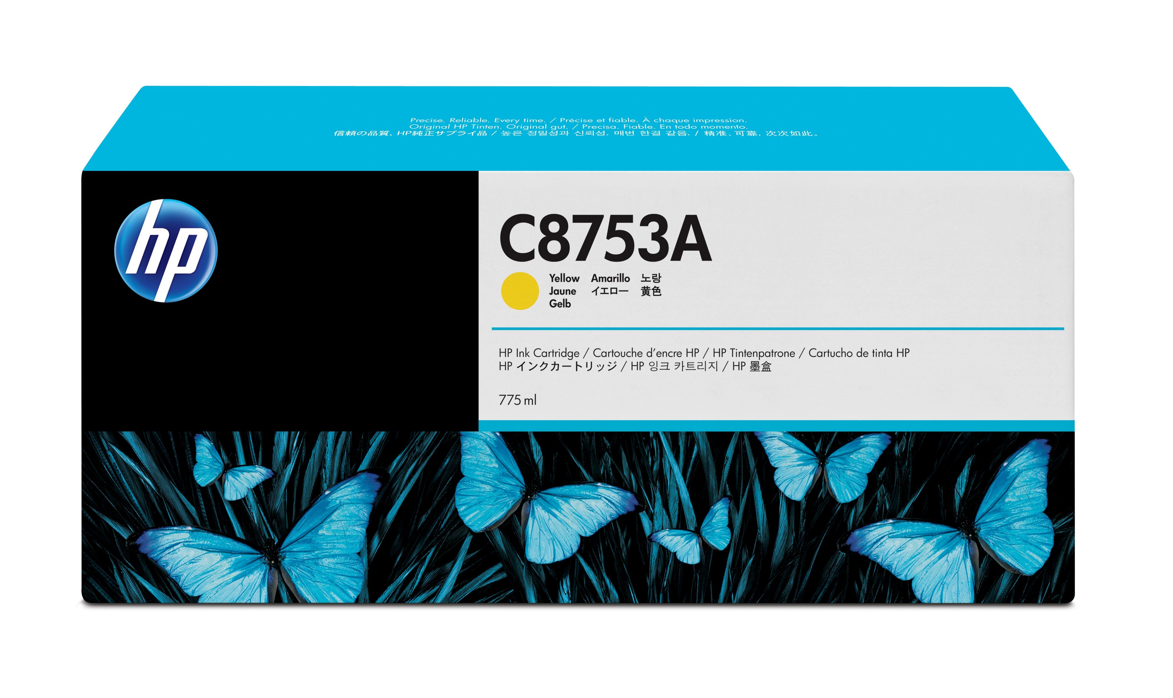 HP C8753A Yellow Original Ink Cartridge single pack / geel
