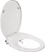 GELCO Clenea Japans toiletbril met reinigingsfunctie, wit, extra plat, met automatische zachte sluiting, 45 x 37 x 5 cm