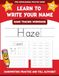 Hazel's Name Tracing Workbook: Learn to Write Your Name with Letter Tracing, Handwriting Practice, and Fun Preschool Activities for Ages 3-5