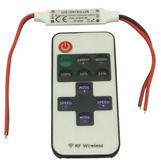 PROVERO LED RF Dimmer 72W Mini + Afstandsbediening voor LED-strips, met kabel