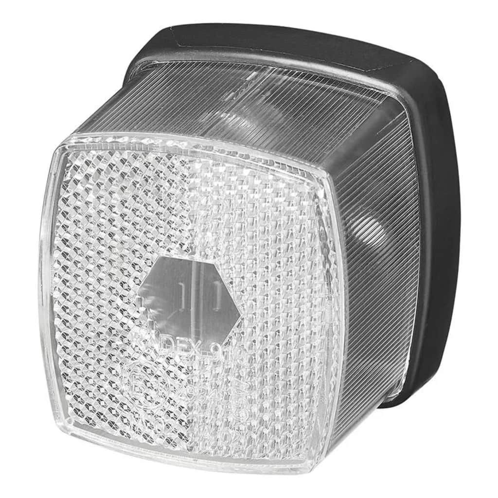 ProPlus markeringslamphouder wit 66 mm met reflector in blister